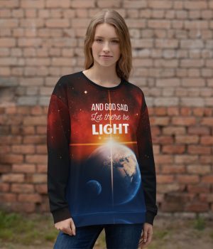 Let there be light - Premium Unisex Christian Sweatshirt