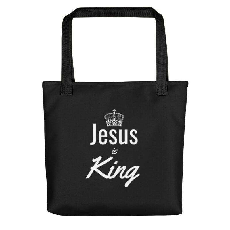 Jesus is King - Christian Tote bag