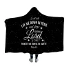 I will lay down in peace and sleep - Christian Hooded Blanket