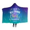 I can do all things through Christ - Christian Hooded Blanket