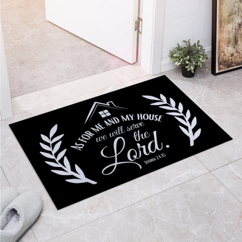 We will serve the Lord - Christian Doormat