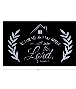 We will serve the Lord - Christian Doormat