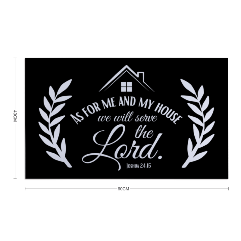 We will serve the Lord - Christian Doormat