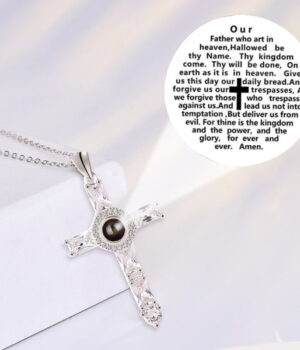 The Lord's Prayer - Christian Necklace with Projection