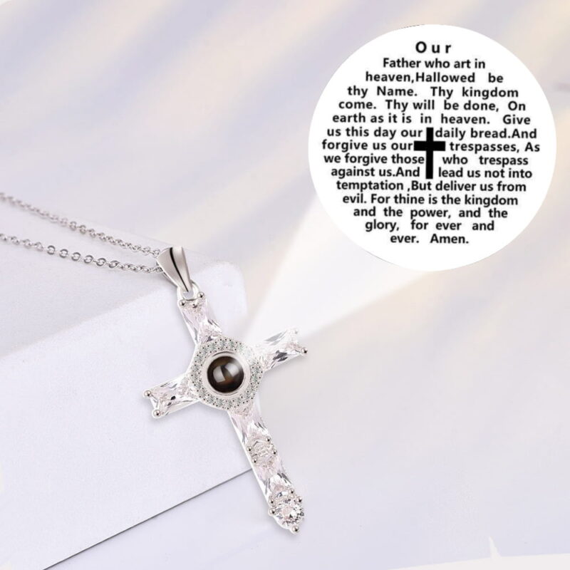 The Lord's Prayer - Christian Necklace with Projection