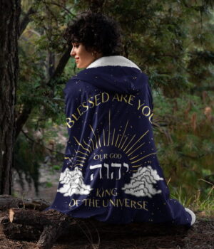 YHWH Blessed are you - Messianic Hooded Blanket