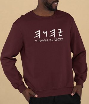 YHWH is God - Unisex Paleo Hebrew Sweatshirt