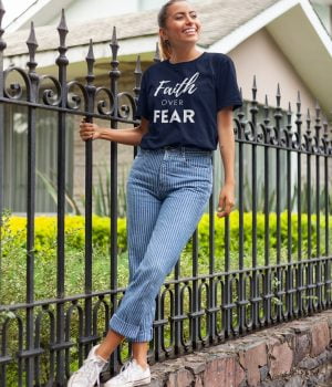 Faith over Fear - Unisex Christian T-Shirt