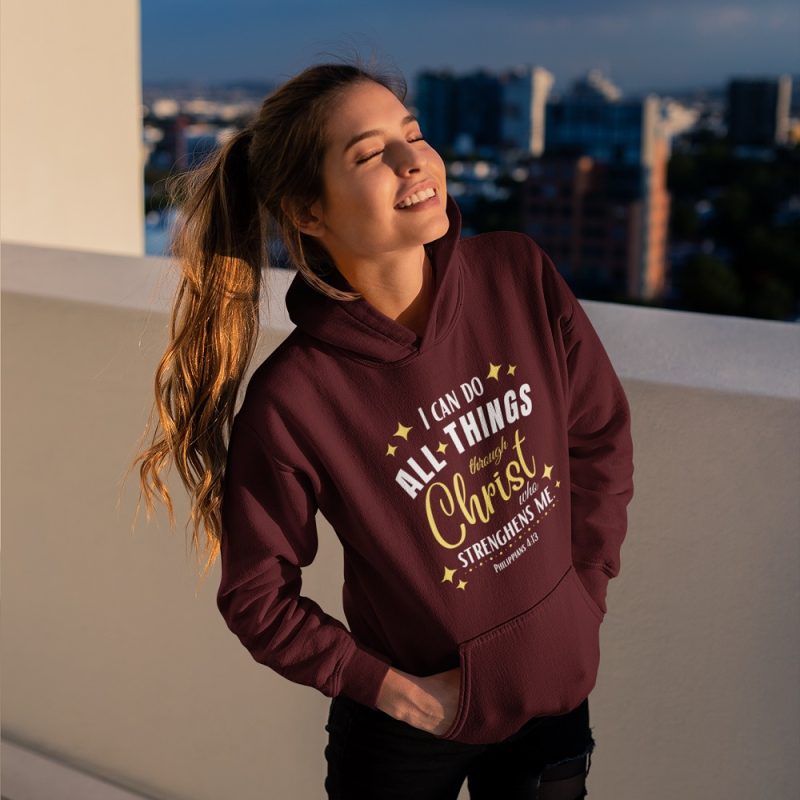 I can do all things through Christ - Unisex Christian Hoodie