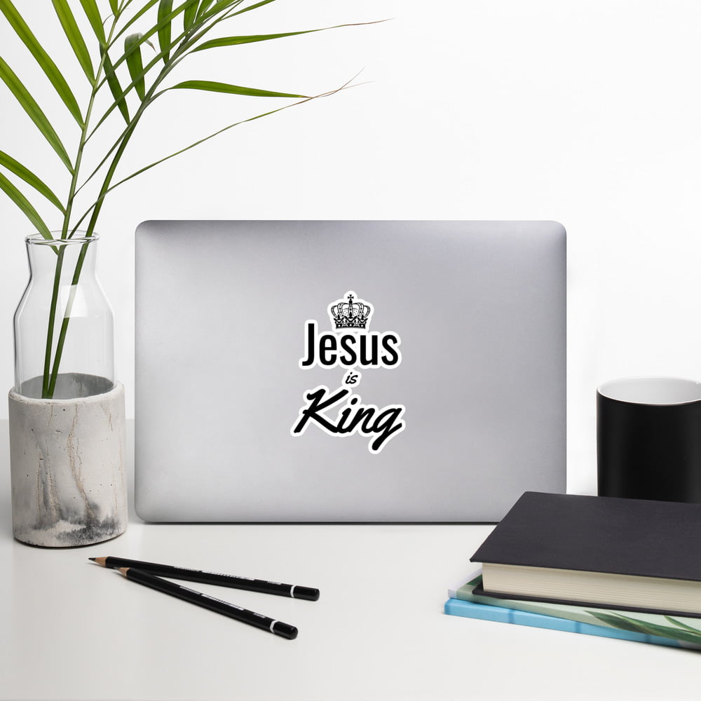 Jesus is King - Christian Sticker
