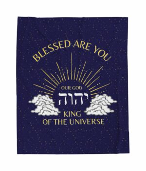 Blessed Are You YHWH - Velveteen Plush Messianic Blanket